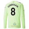 Maglia da Calcio a Maniche Lunghe Manchester City Gundogan 8 Alternativa 2022-23 per Uomo